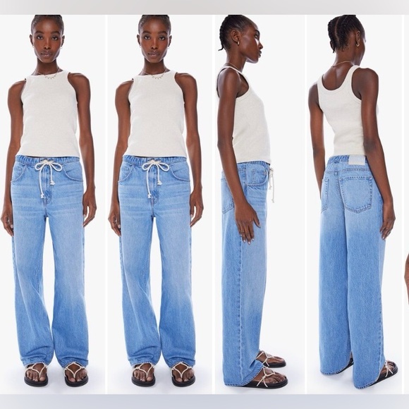 MOTHER SNACKS DRAWN FUN DIP NERDY JEANS - NWT - Picture 3 of 7